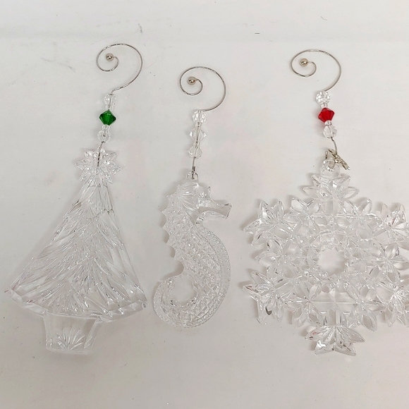 Waterford Crystal Holiday Vintage Waterford Crystal Ornaments Set Of 3 Poshmark